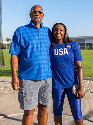 Whitney Ashley and Coach Lloyd Higgins Whitney Ashley and Coach Lloyd Higgins
